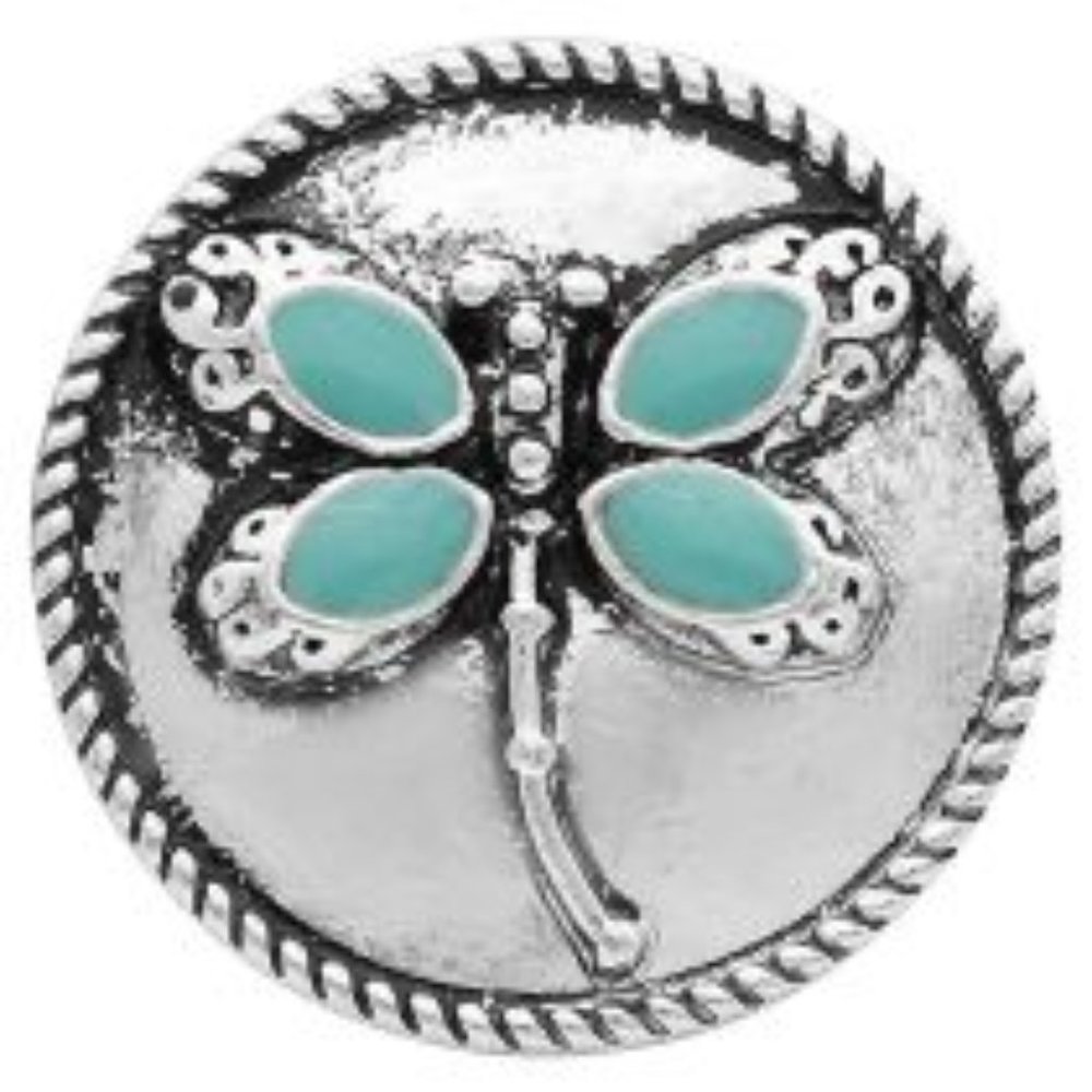 Blue Dragonfly Snap For Snap Jewelry
